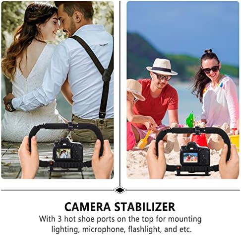 SOLUSTRE Видео Стабилизатор от 3 Екшън камери Камера Камера за Видео Смартфон Видео Телефон и Видео Стабилизатор