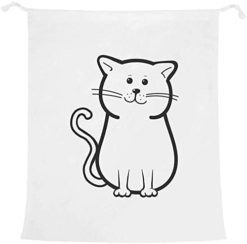 Чанта за дрехи /Измиване/за Съхранение на Azeeda 'Sitting Cat' (LB00023690)