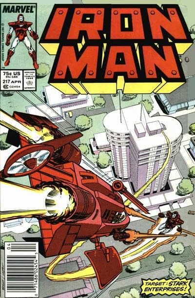 Iron man (1-ва серия) 217 (павилион за Вестници) VF ; Комиксите на Marvel | Дейвид Мичелини