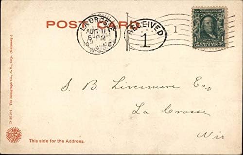 Язовир Джейнсвилл, Уисконсин, WI Оригиналната антични картичка 1906 г.