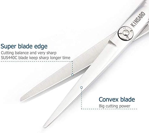Ножица за Подстригване на коса 5,75 ИНЧА и Ножица за Изтъняване на коса 5,5 ИНЧА Фризьорски Ножици За Подстригване