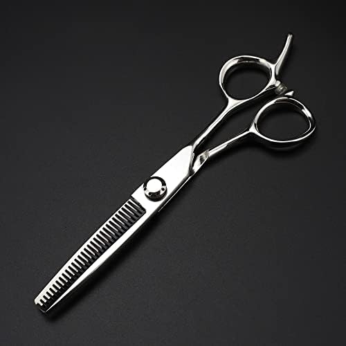 Ножица за подстригване на коса, 6-инчов професионални ножици от японска стомана 440c, сребърни ножици за подстригване