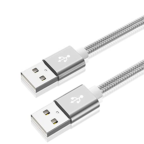 Кабел-удължител Cotchear USB A-A USB мъж до мъж Dual USB-удължител за радиатора, хард диск, лаптоп, фотоапарат