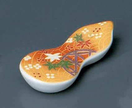 МУСАСИНО-ЧЕРВЕН Японски Порцеланов комплект Jiki от 5 на Каботажните за пръчици за хранене