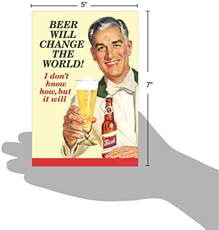 NobleWorks - Хумористичен Картичка за Деня на бащата с Плик - Смешно Поздравителна картичка за татко, баща, Дядо, - Смяна на бира 0183