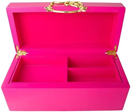Здравейте Кити Санрио златна значка розов лак дървена кутия за бижута кутия за бижута с накладки от велур официално