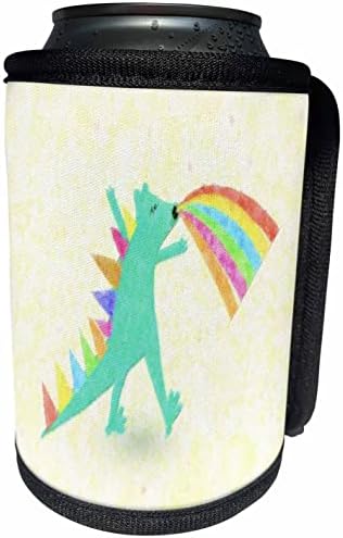 Триизмерно изображение на Водния Динозавър, Боядисано в Преливащи цветове. - Опаковки за бутилки-охладители